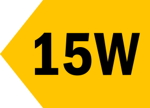 15W