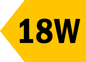 18W