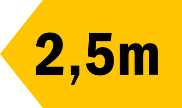 2,5m - kabel