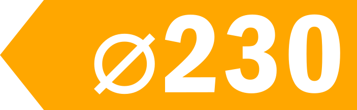 230 mm