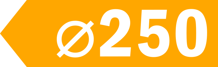 250mm