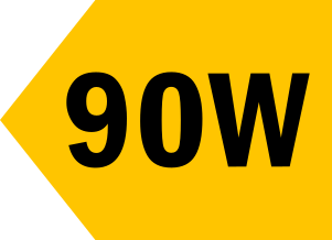 90W