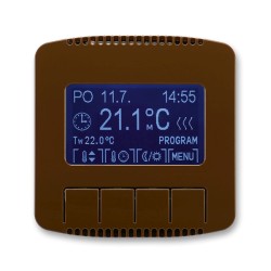 Kryt programovaného termostatu ABB Tango 3292A-A10301 H hnědý