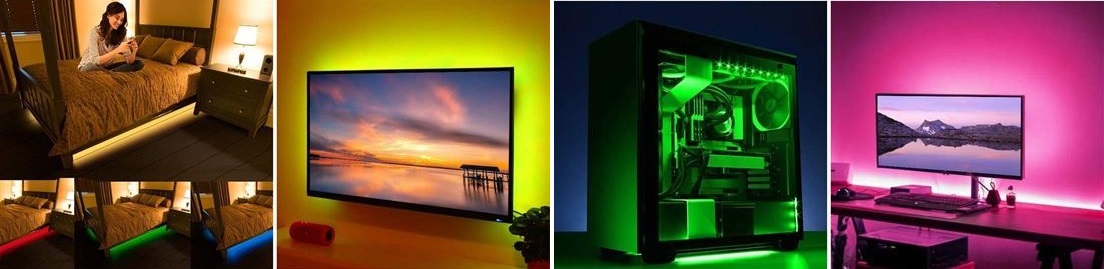 RGB LED pásek za TV