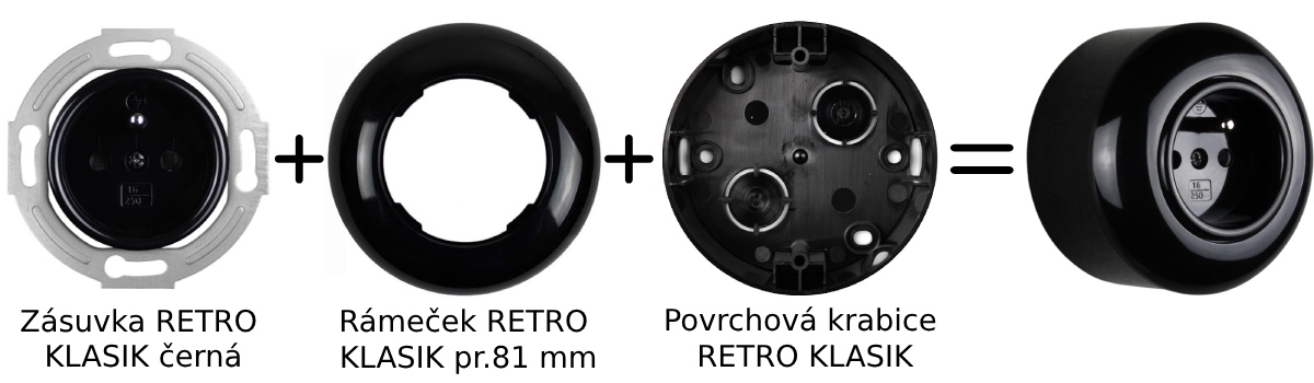 Složení Retro Klasik nástěnné