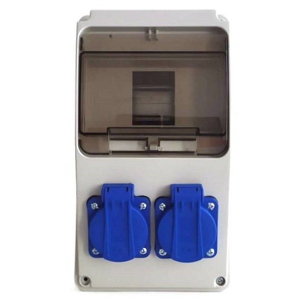 Stavební zásuvkový rozvaděč SR 20563 6 modulů, 2x 16A, IP44