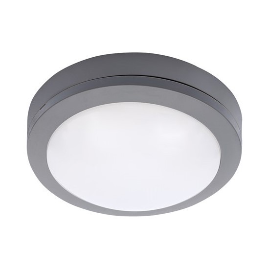 LED stropní svítidlo SIENA 17cm, 13W, 910lm, IP54, šedé