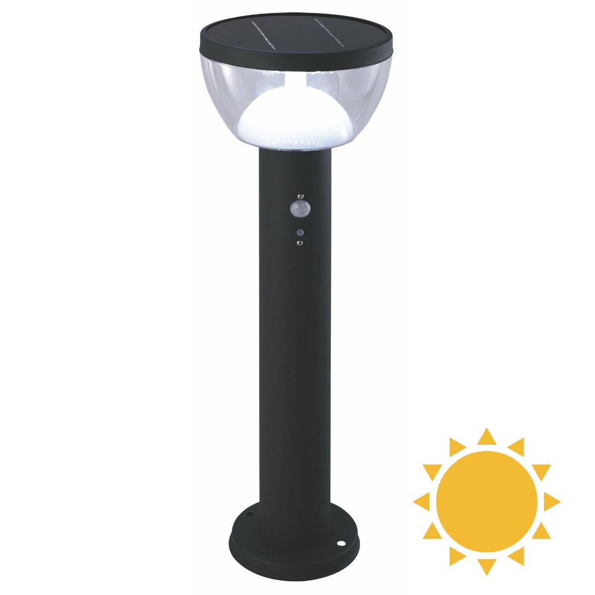 LED solární světlo LARIX SOLAR PIR 80 NW