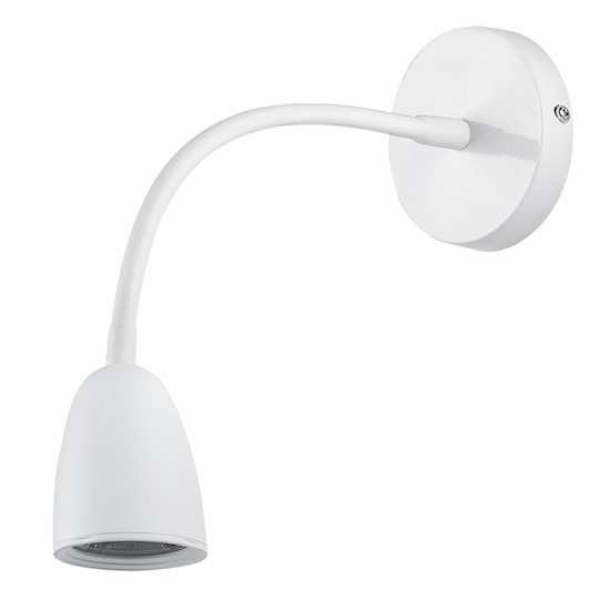 LED nástěnná lampa, stmívatelná, 4W, 3000K, bílá