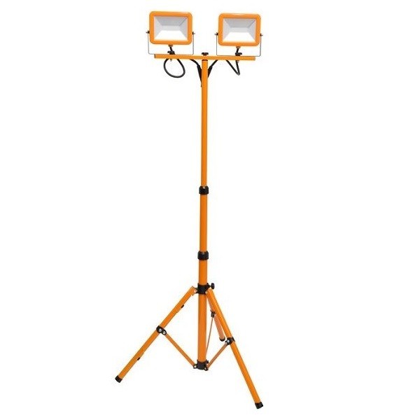 Pracovní LED reflektor se stativem WORK 2x30W, 4800lm, 4000K, IP65
