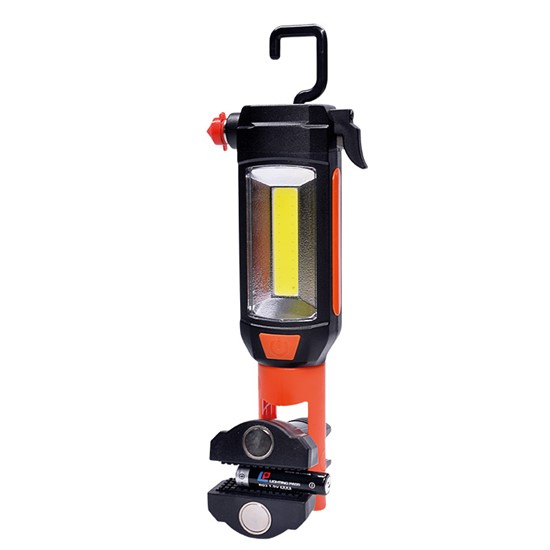 LED baterka s magnetem a háčkem 180+70lm, 3W+1W, 3xAAA