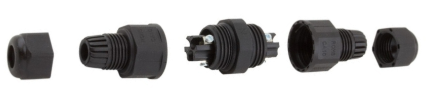 Vodotěsná kabelová spojka MINI 3x2,5mm, IP68