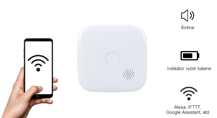 Detektor kouře s Wifi Solight 1D47A