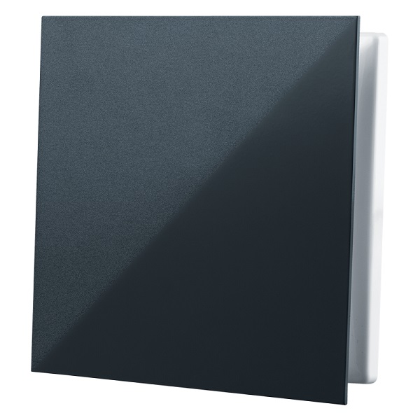 Černá větrací mřížka GP 100 FLAT BLACK