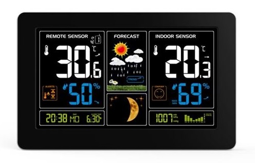 Domácí meteostanice TE81 černá
