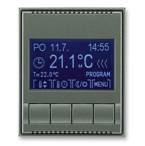 Kryt programovatelného termostatu ABB TIME 3292E-A10301 34 antracitová