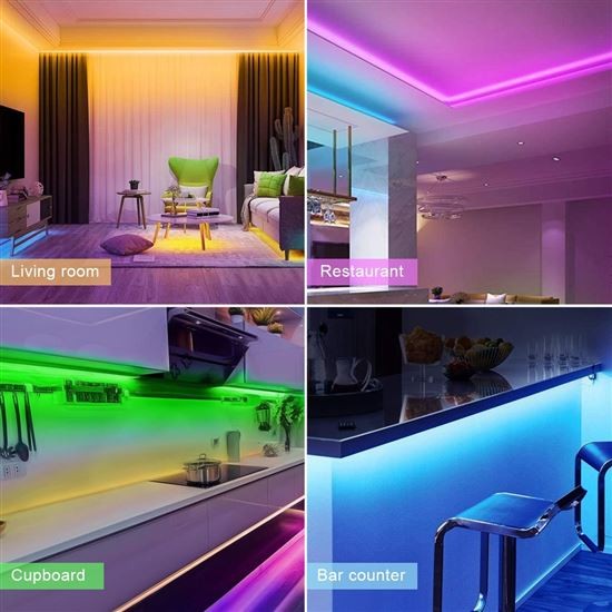 Chytrý LED pásek 5m s ovladačem RGB Solight WM57