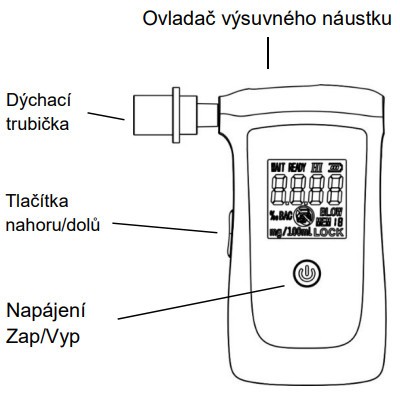 Profesionální alkohol tester Solight 1T06