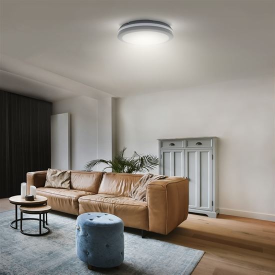 LED stropní svítidlo s nastavitelnou CCT, 30cm, 18/22/26W, 2210lm, IP65