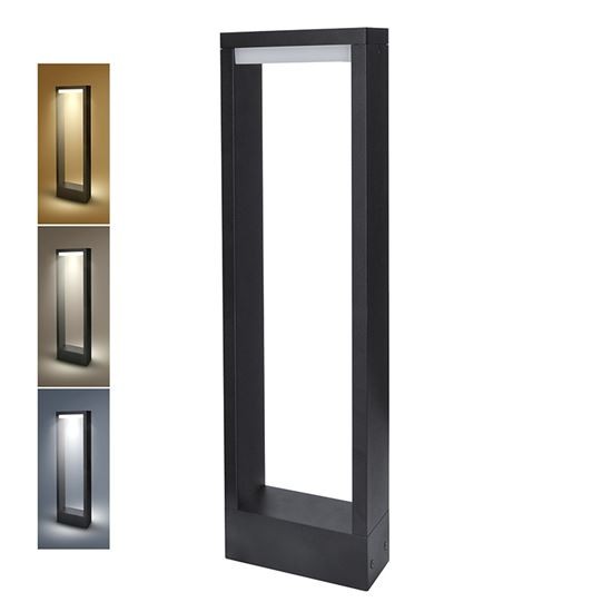 LED venkovní sloupkové osvětlení Ragusa 500, CCT, 7W, 450lm, IP54