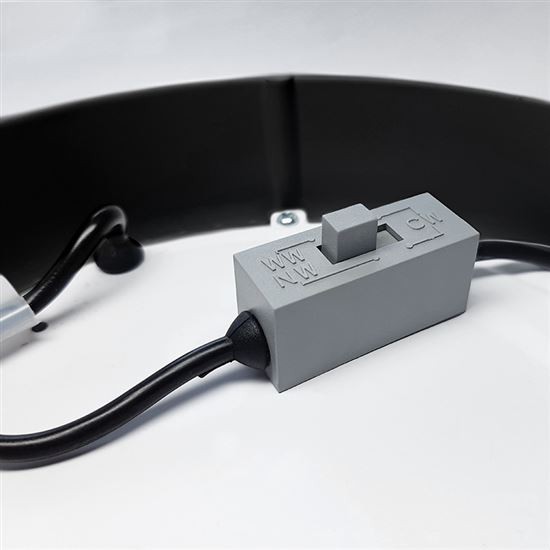  LED panel 22,5cm, 18W, 1530lm, CCT 3000-6000K, černý