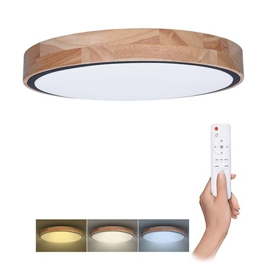 Solight WO8006 LED osvětlení s dálkovým ovladačem Iron Oak, 60W, 4200lm, 51cm, změna chromatičnosti, stmívatelné