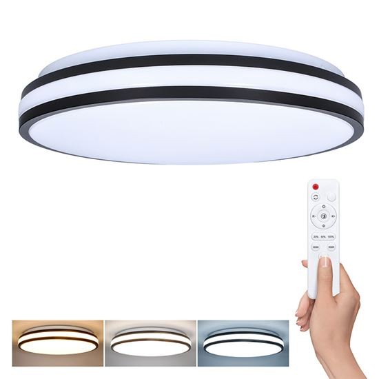 Solight WO8012 LED osvětlení s dálkovým ovladačem Laskos, 48W, 3360lm, 39cm, změna chromatičnosti, stmívatelné