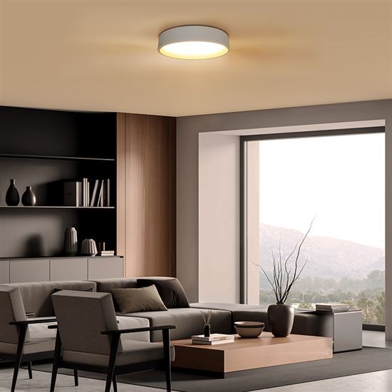 Solight WO8017 LED osvětlení s dálkovým ovladačem Larios White, 48W, 3360lm, 39cm, změna chromatičnosti, stmívatelné