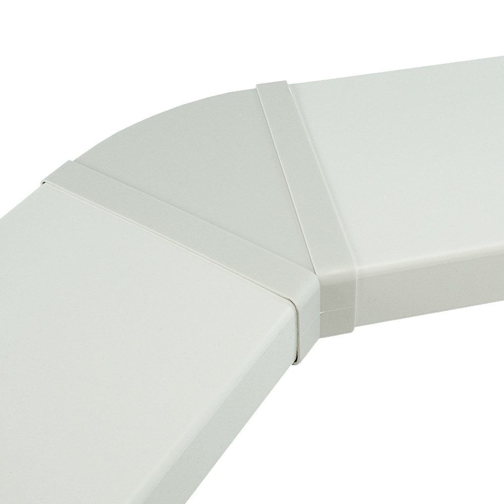 Koleno PS 45° pro čtyřhranné potrubí horizontální 220x90 mm