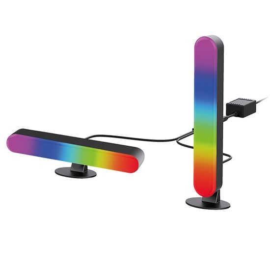 Solight WL916 LED RGB osvětlení Gaming, dálkový ovladač, zvukový senzor, USB