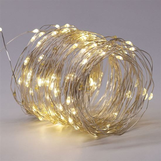 Solight WL919 LED solární řetěz, 200LED, 22m, teplá bílá